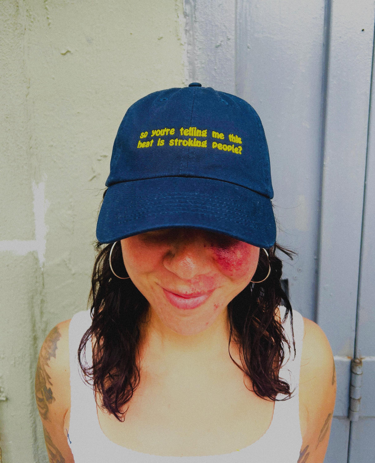 This Heat Is Stroking People Dad Hat, Hottie Summer Heat Wave, Funny Custom Adjustable Embroidered Cap (102_12)