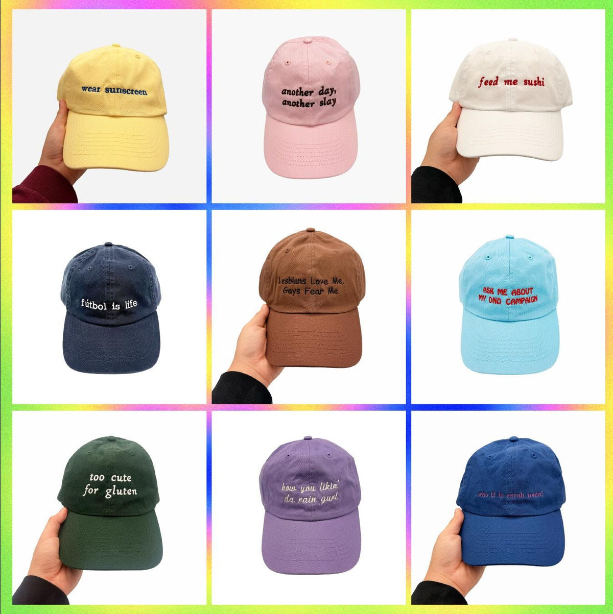 How You Likin Da Rain Gurl Hat Custom Color Adjustable Embroidered Dad Hat
