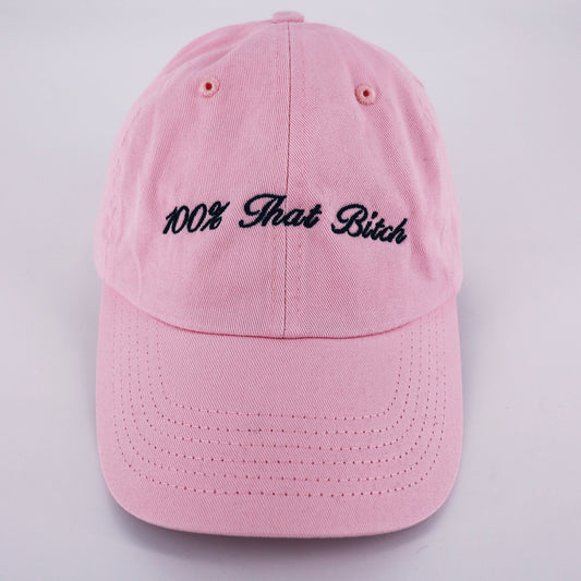 100% That Bitch Hat | Lizzo Truth Hurts Lyric Hat |  Custom Color Adjustable Embroidered Dad Hat