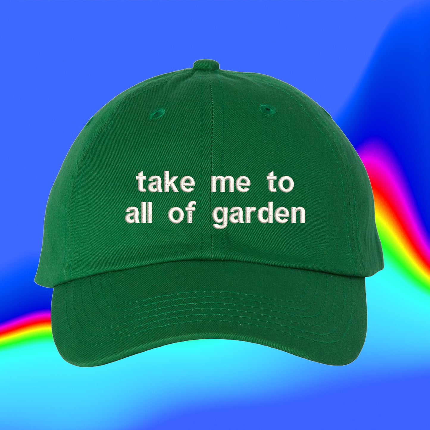 Take Me To All Of Garden Hat | Pasta | Sphagetti Lover Gift| Custom Color Adjustable Embroidered Dad Hat