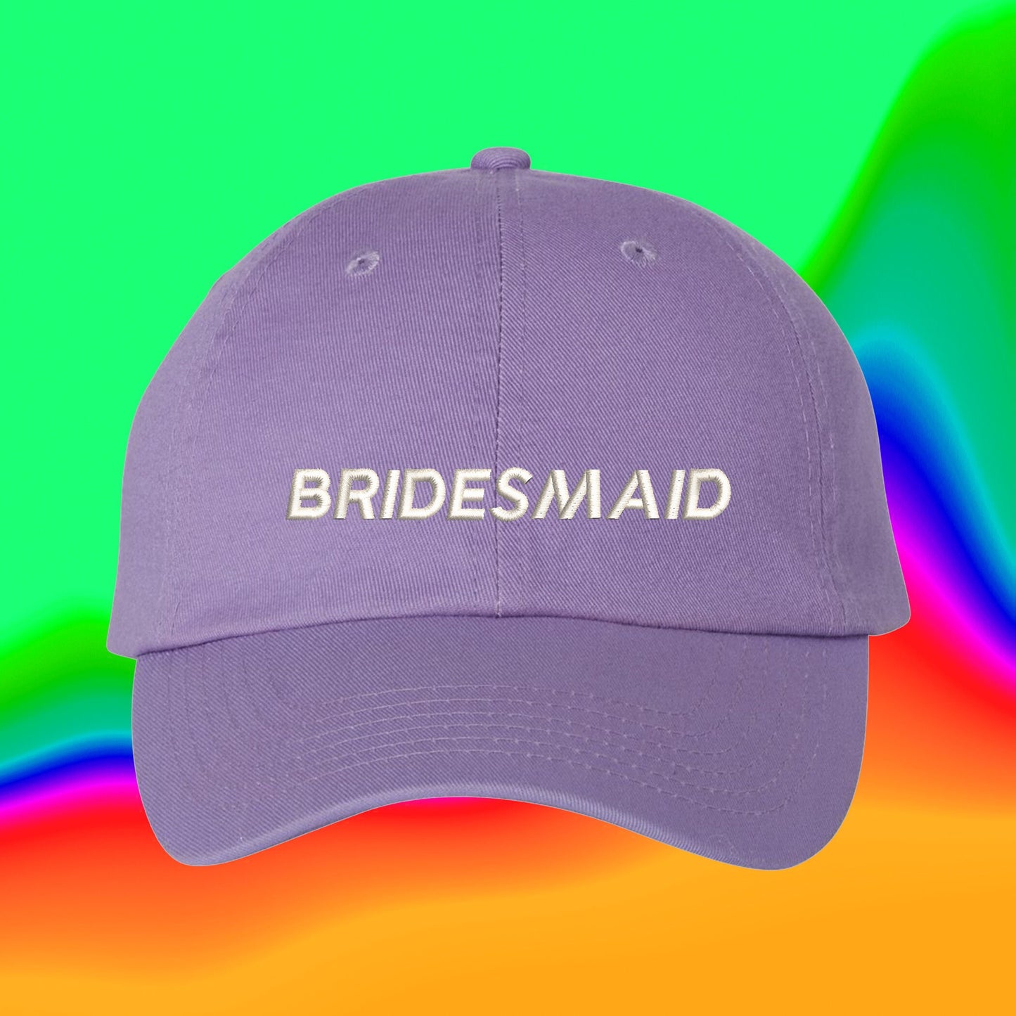 Bridesmaid Hat | Wedding | Custom Color Adjustable Embroidered Dad Hat