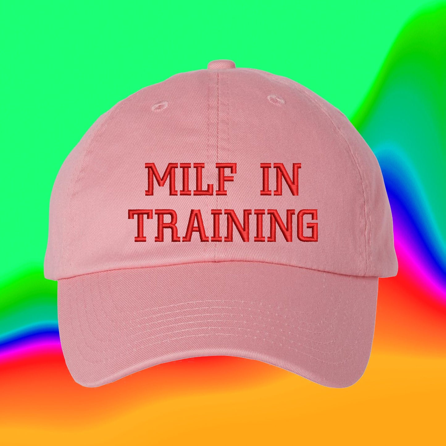 Milf In Training Hat | New Mom | Y2k Trendy Outfit | Custom Color Adjustable Embroidered Dad Hat