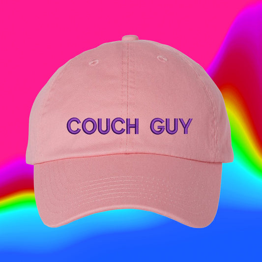 Couch Guy Hat | Couch Guy Tiktok | Girlfriend Boyfriend Gift | Custom Color Adjustable Embroidered Dad Hat