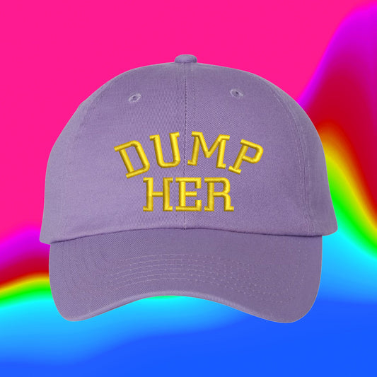 Dump Her Hat | Britney Meme Inspired Hat | Retro 90s Couture Style | Custom Color Adjustable Embroidered Dad Hat