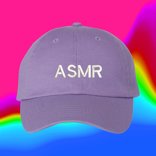 ASMR Hat  | Custom Color Adjustable Embroidered Dad Hat