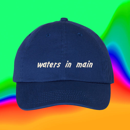 Waters In Main Hat | Miley Twinkle Song | Custom Color Adjustable Embroidered Dad Hat