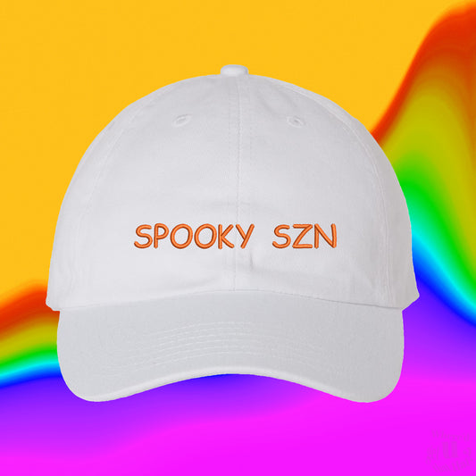 Spooky SZN Hat | Custom Color Adjustable Embroidered Dad Hat