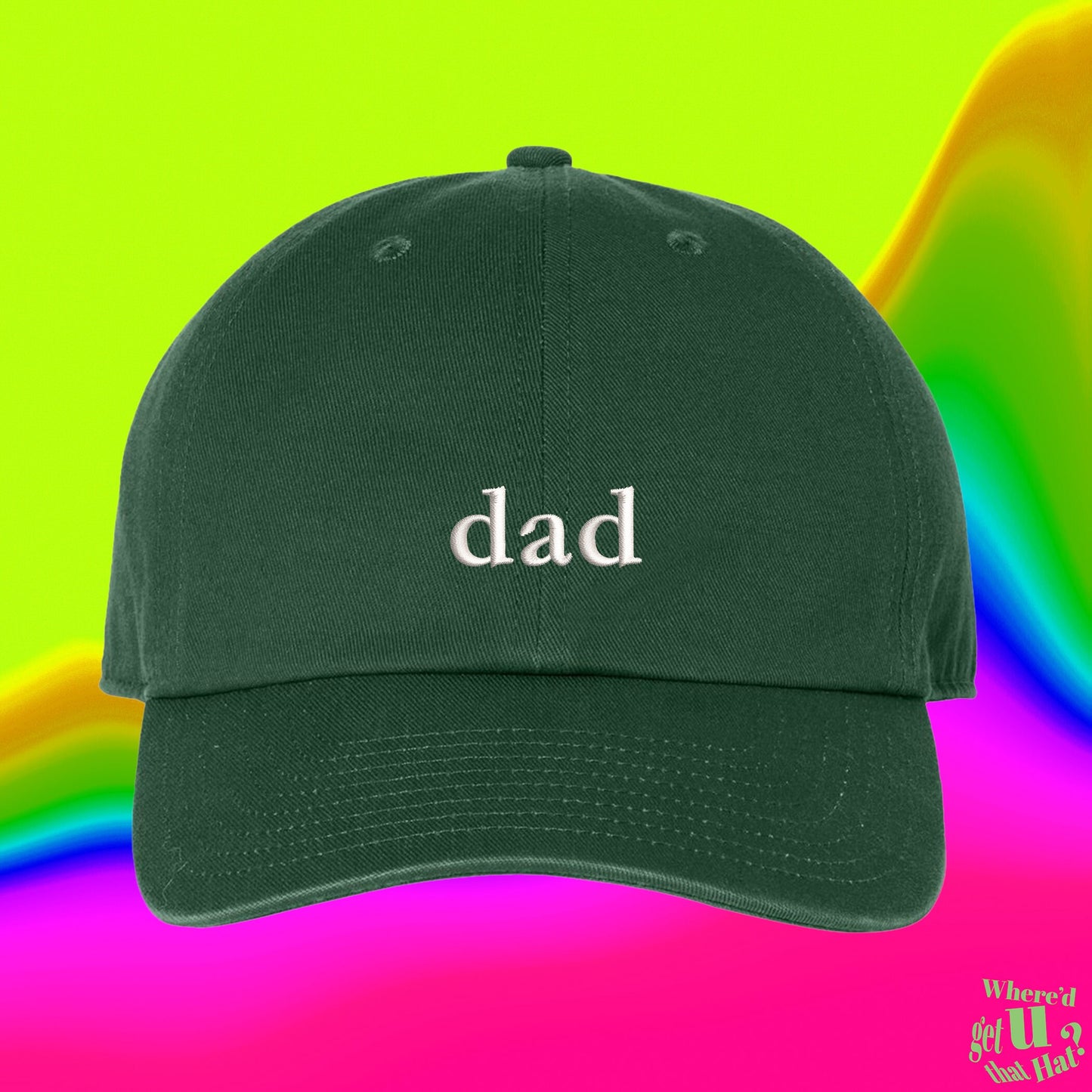 Dad Hat| Fathers Day Hat | Daddy Hat | Gifts For Dad | Number One Dad | Custom Color Adjustable Embroidered Dad Hat