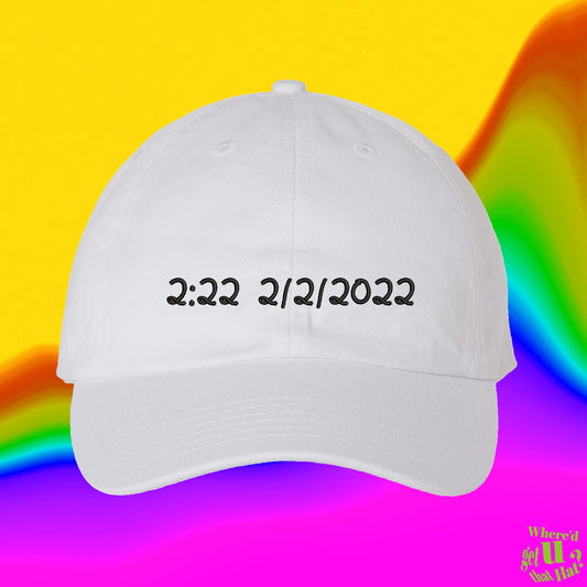 Twosday 2|22|22 Hat | Tuesday February 22nd 2022 | Custom Color Adjustable Embroidered Dad Hat