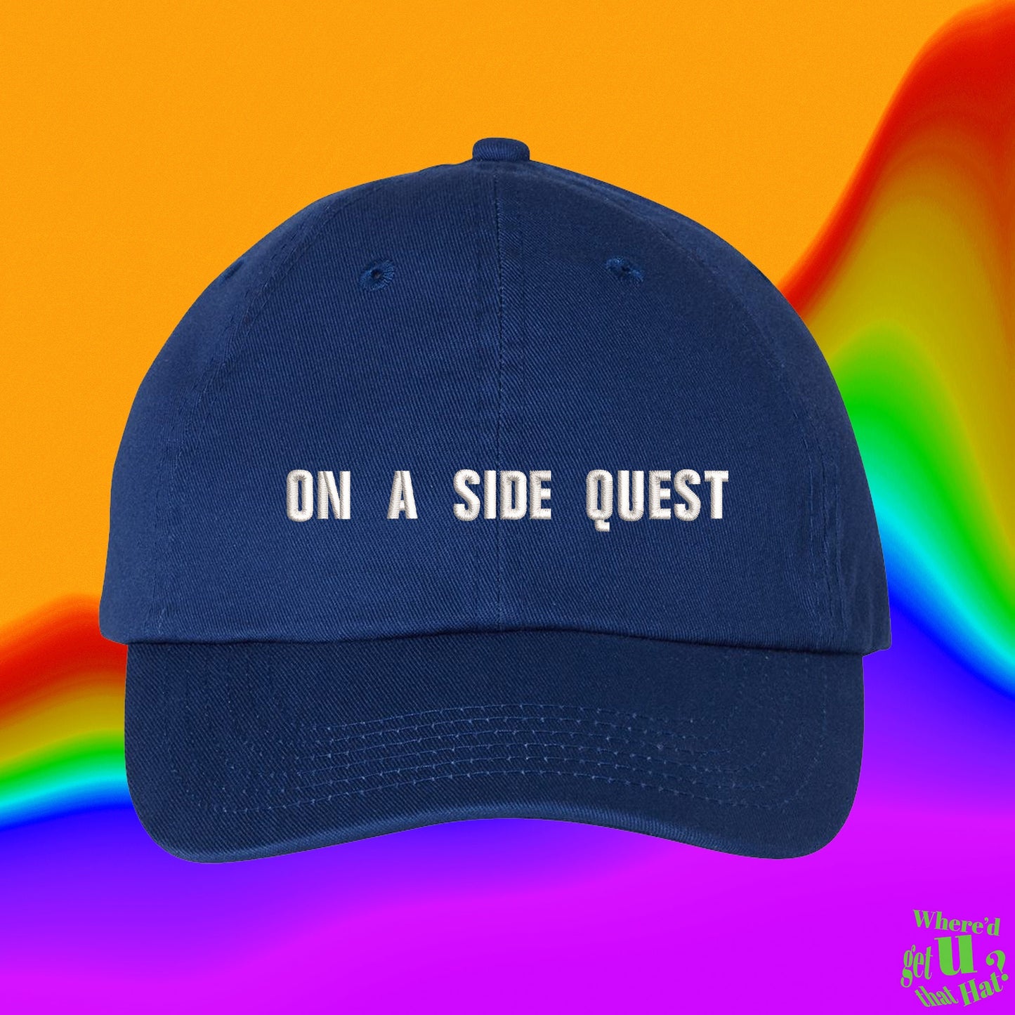 On A Side Quest Hat | Non Playable Character | Non Player Character | Ironic Gamer Gift | Video Games | RPG | Multiplayer