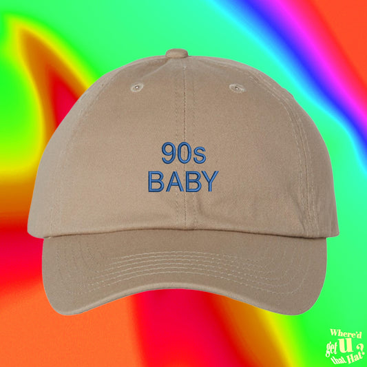 90s Baby Hat | 90s Vintage | Custom Color Adjustable Embroidered Dad Hat