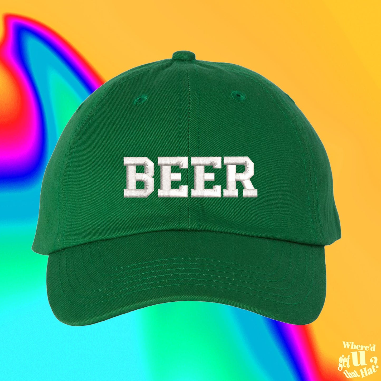 College Beer Hat | Artisanal Beer Lover | Micro Brewer |  Draft IPA | St Patricks Day | Drinking Hat | Adjustable Embroidered Dad Hat