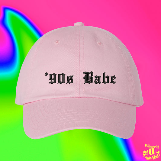 90s Babe Hat | 90s Vintage | Custom Color Adjustable Embroidered Dad Hat