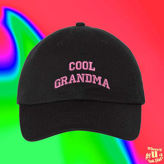 Cool Grandma Hat | Mothers Day Hat | Granny Hat | Gifts For Nan | Number One Grandma |  Custom Color Adjustable Embroidered Dad Hat