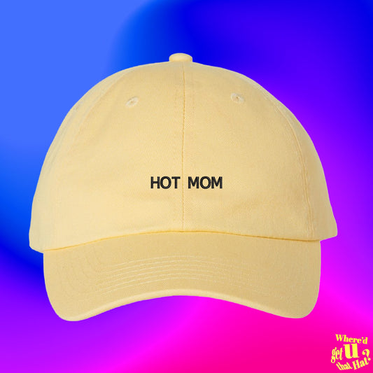 Hot Mom Hat | Milf In Training | New Mother Gift | Dog Cat Mom | Custom Color Adjustable Embroidered Dad Hat