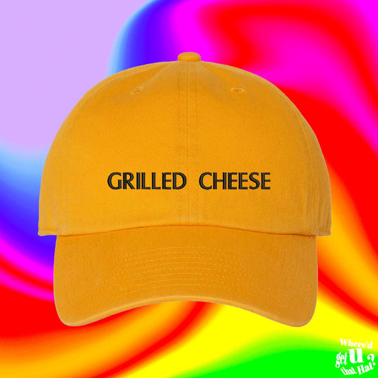 Grilled Cheese Hat | Custom Color Adjustable Embroidered Dad Hat