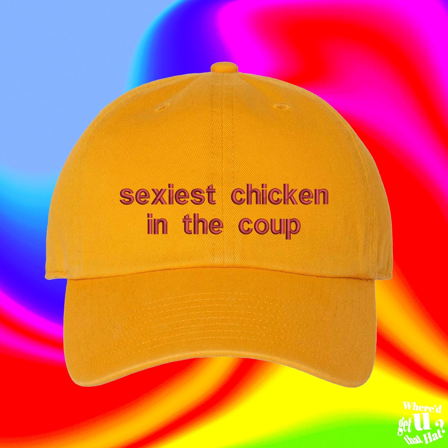 Sexiest Chicken In The Coup Hat | Farm Life | Dating | Ball Cap | Custom Color Adjustable Embroidered Dad Hat