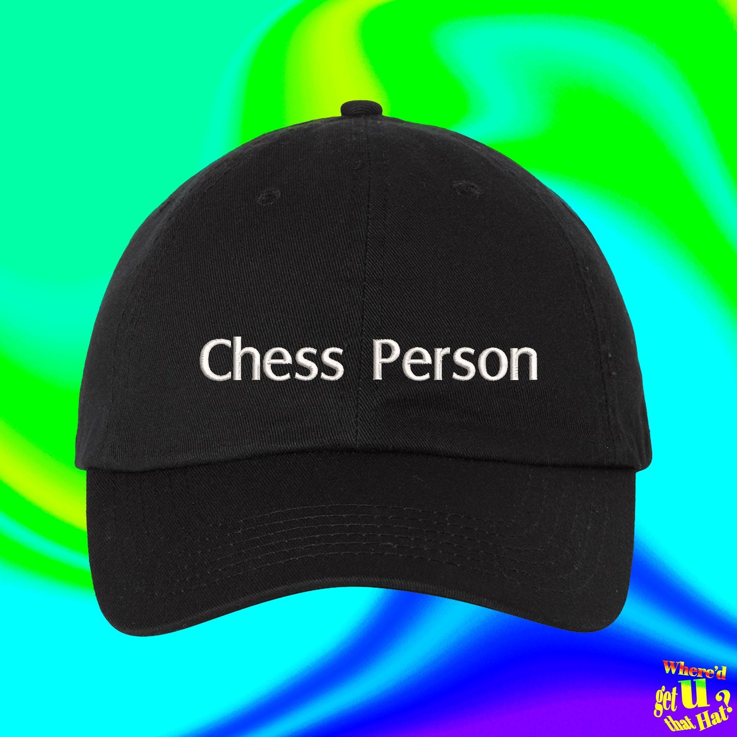 Chess Person Hat | Chess Player Gift | Chackmate | Chess Lover | Custom Color Adjustable Embroidered Dad Hat