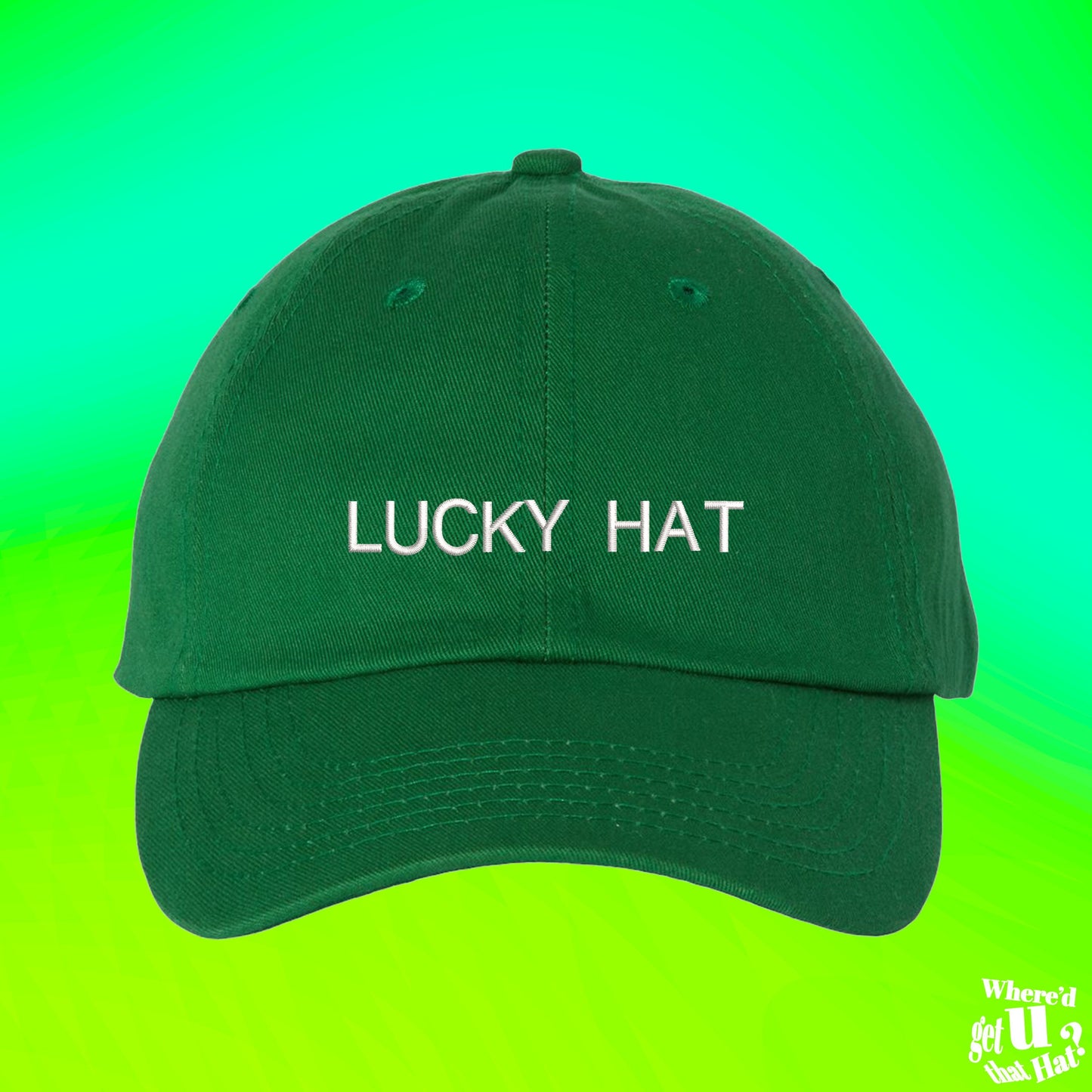 Lucky Hat Hat | St Patricks Day | Luck Of the Irish | Ireland National Team | Adjustable Embroidered Dad Hat