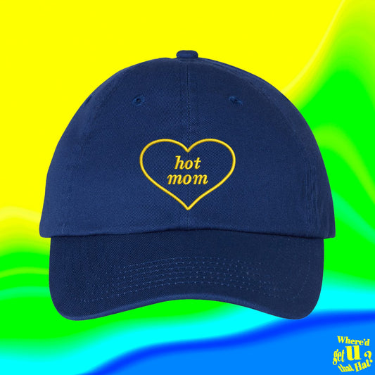 Hot Mom Hat | Milf In Training | New Mother Gift | Dog Cat Mom | Custom Color Adjustable Embroidered Dad Hat