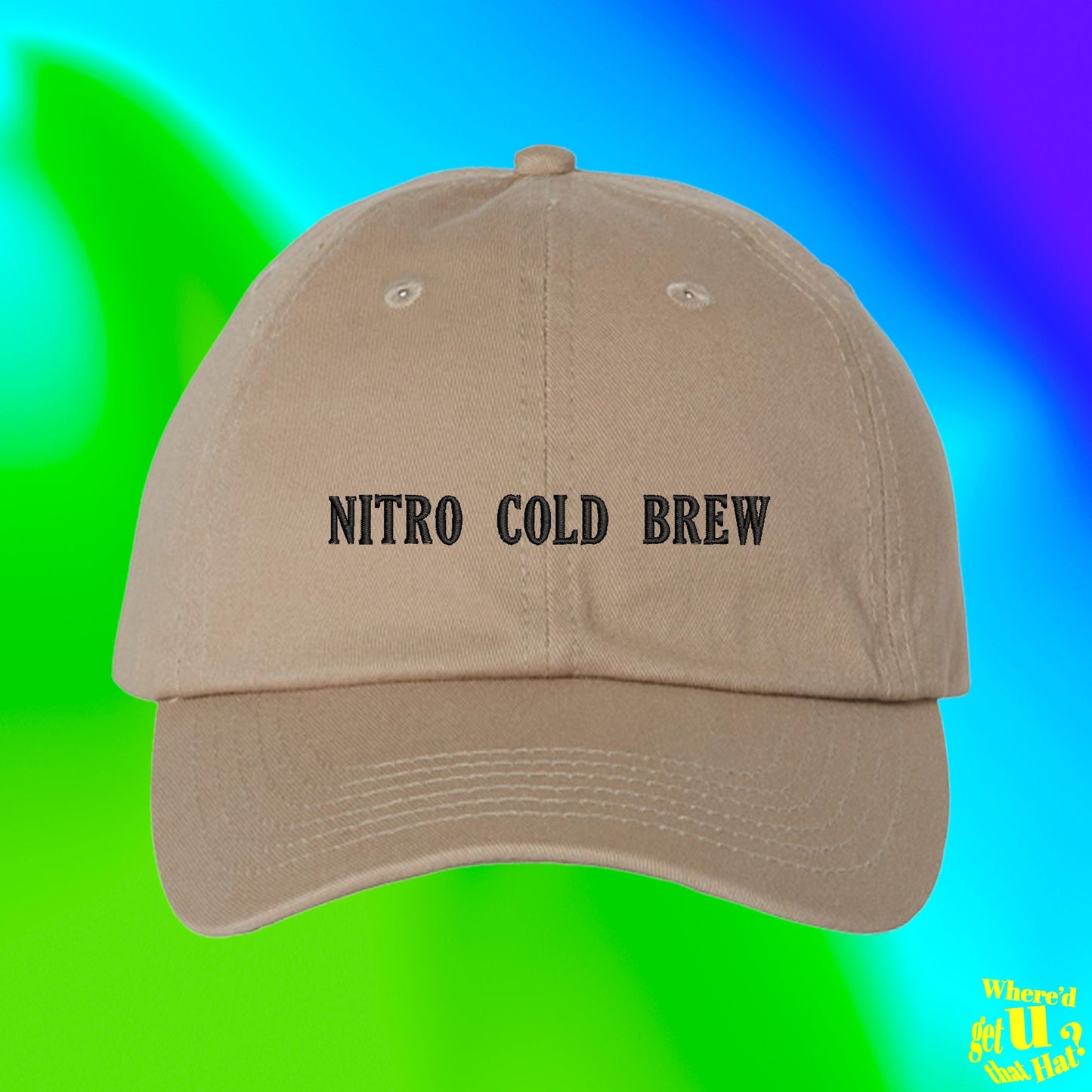 Nitro Cold Brew Hat | Coffee Lovers Gift | Cup of Joe Hat | Custom Color Adjustable Embroidered Dad Hat